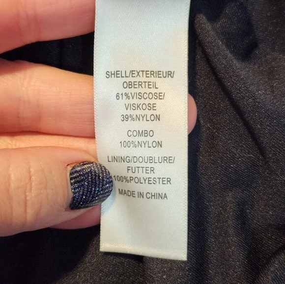 Adrianna Papell Cap Sleeve Full Lace Flared Cocktail Dress Navy Blue, Size 10 - Picture 11 of 11